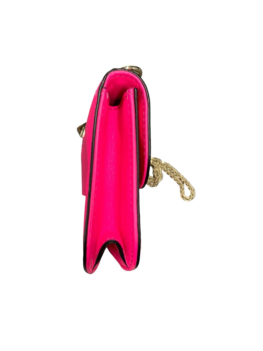 Valentino Garavani Hot Pink Studded Leather Crossbody Bag - Picture 6 of 11